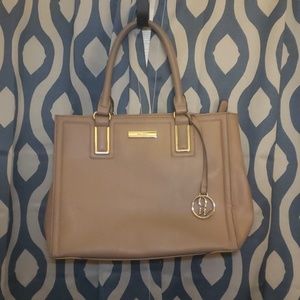 Beige Nine West Shoulder Hand Bag